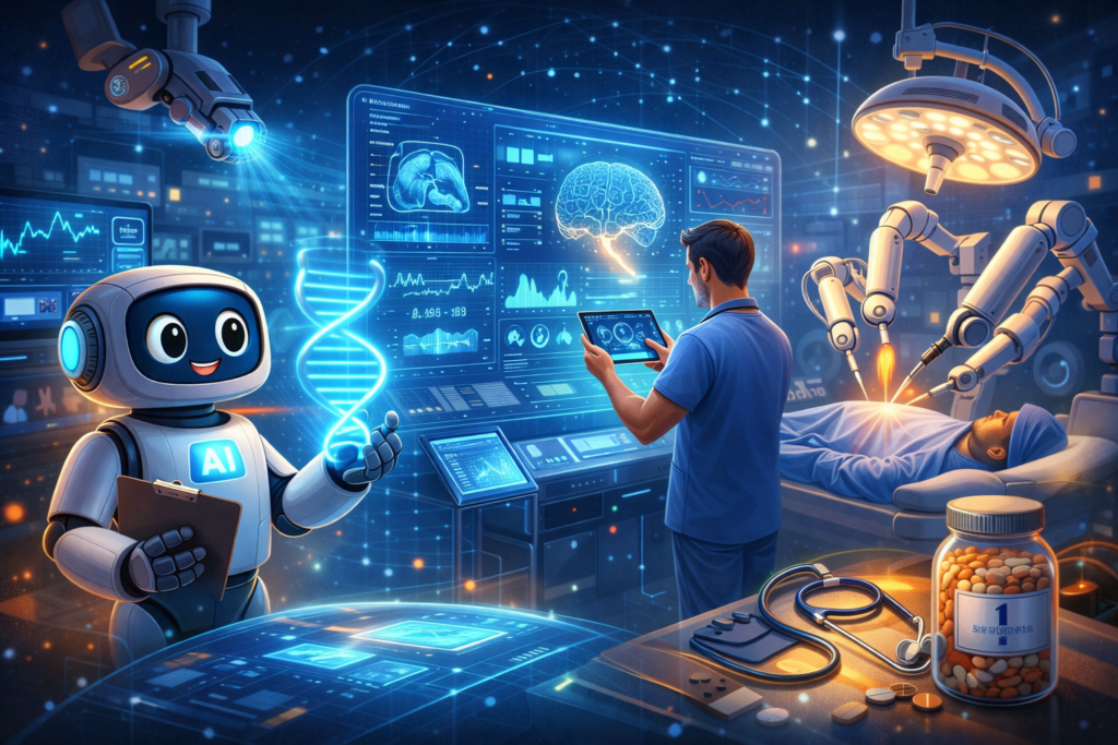 AI in Healthcare medical diagnosis using machine learning