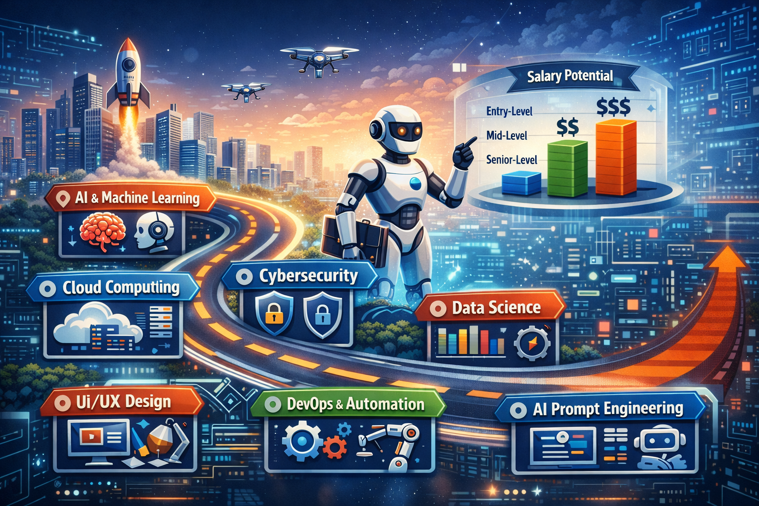 High Income Tech Skills to Learn in 2026 (Top 10 Future-Proof Careers)