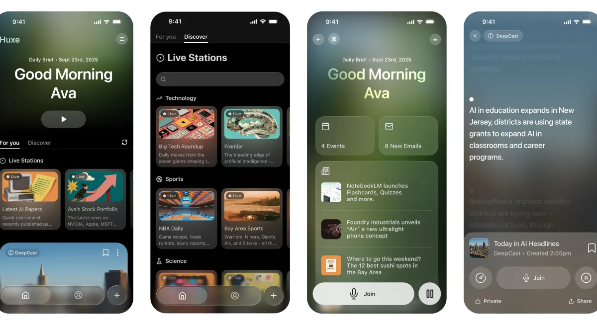 Former NotebookLM Developers Shut Down AI Podcast App Huxe After Spotify’s New AI Push