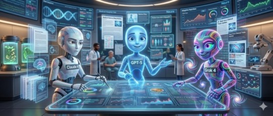 Grok 4 vs Claude 4 vs GPT-5: Which AI Actually Feels Better for Medical Research and Writing in 2026?