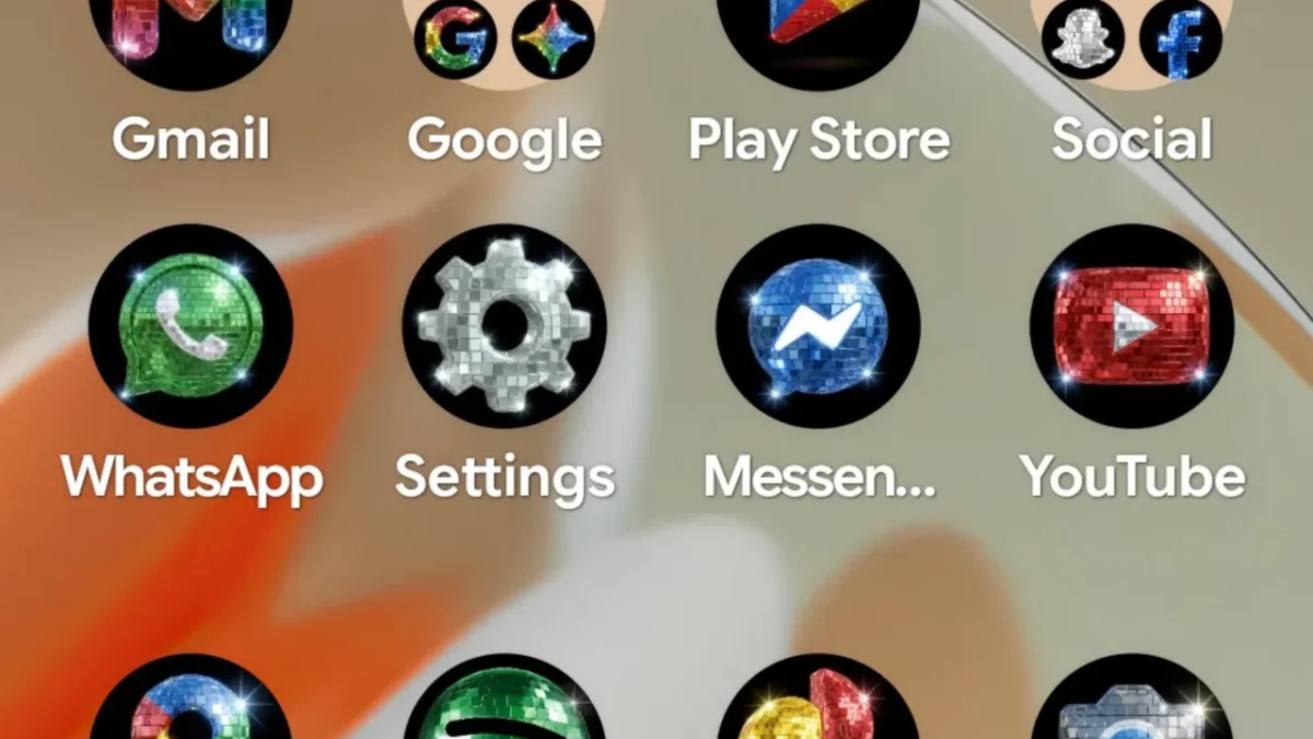Google Joins the Disco Icon Trend With Sparkly Android App Icons