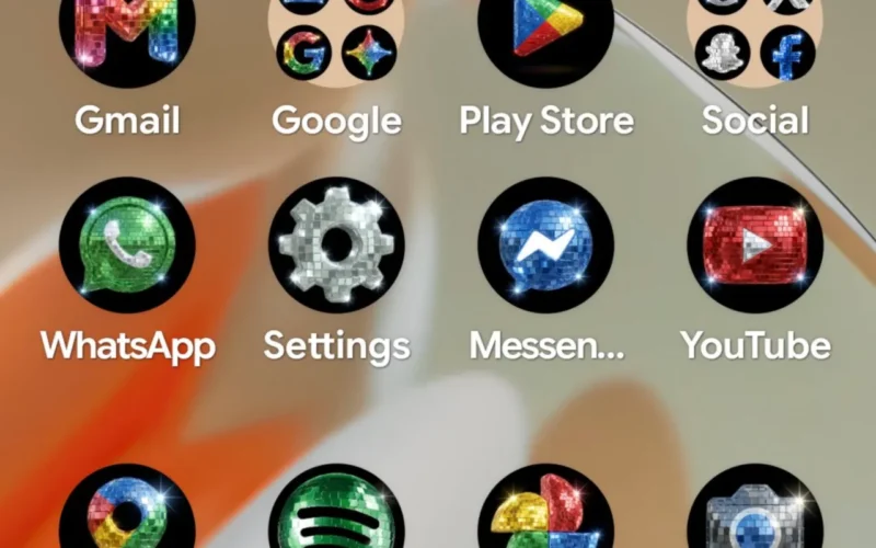 Google Joins the Disco Icon Trend With Sparkly Android App Icons