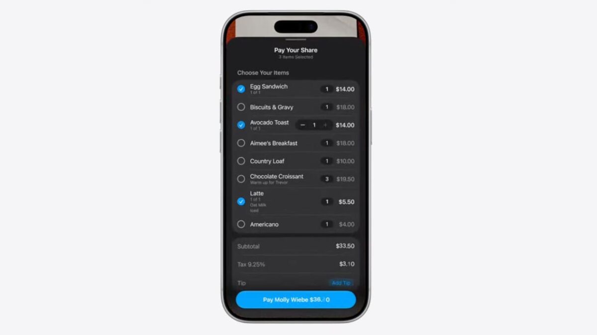 Apple Introduces AI-Powered Bill Splitting with Siri Camera Feature at WWDC 2026