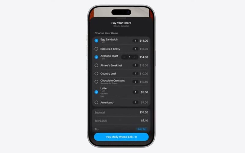 Apple Introduces AI-Powered Bill Splitting with Siri Camera Feature at WWDC 2026