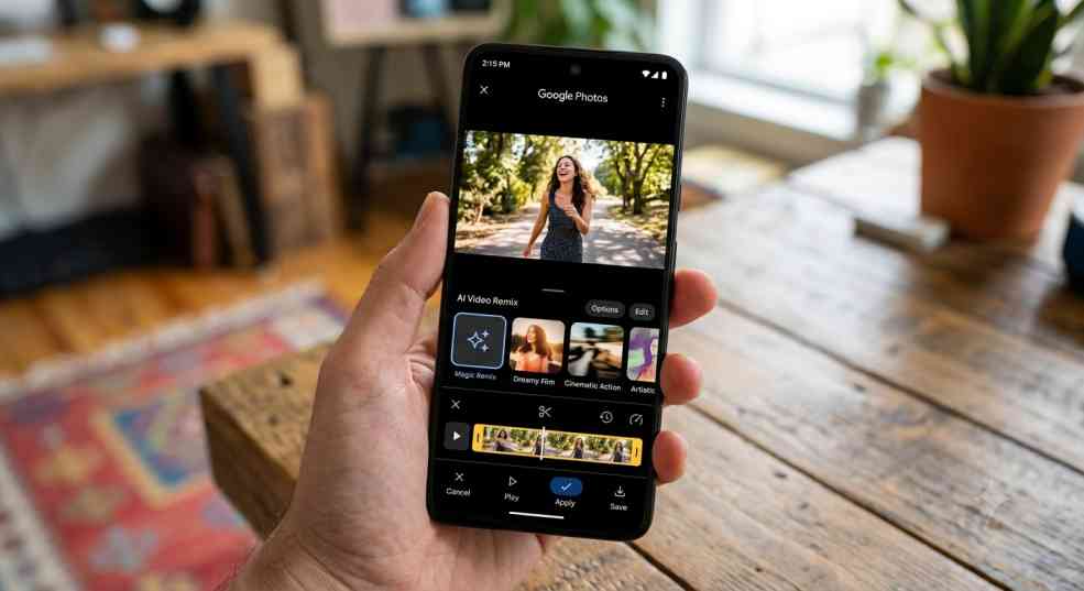 Google Photos Introduces AI Video Remix Tool for Instant Video Editing