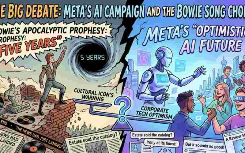 Meta’s New AI Campaign Sparks Debate Over Choice of David Bowie Song