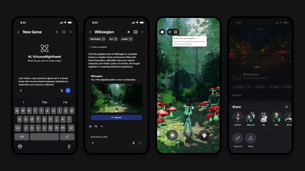 Roblox Launches AI-Powered Mobile Game Creation Tool with New “Build” Feature